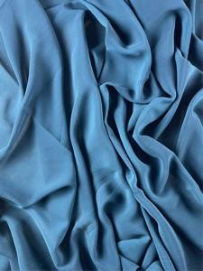 Crinkle Chiffon: Crinkle Chiffon - BLUE THUNDER