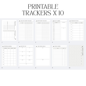 Ebooks & Guides — Nourisher: Printable Trackers Pack - Nourisher