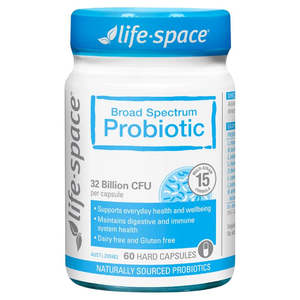 Health Supplements: Life Space® Broad Spectrum Probiotic 60 Capsules