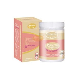Health Life: Health Life® Placenta 25000mg + Grape Seed 2000mg 100s