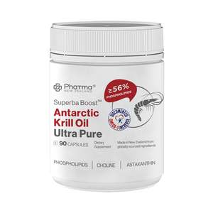 Pharma New Zealand: Pharma New Zealand™ Superba Boost® Antarctic Krill Oil Ultra Pure 90 Capsules