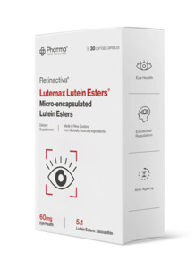 Pharma New Zealand: Pharma New Zealand® Retinactiva® Lutemax Lutein Esters® Micro-encapsulated Lutein Esters (30 Capsules)