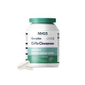 NYO3® GenCare CrPic Cinnamon Healthy Blood Sugar Level 540mg 60 Veg Capsules