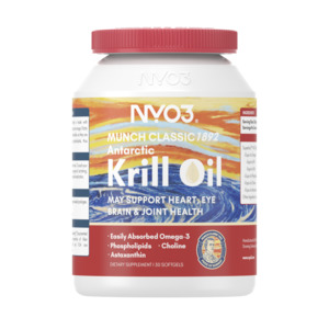 NYO3® MUNCH CLASSIC 1892 Antarctic Krill Oil Softgels 425mg 30's