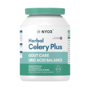 Nyo3: NYO3 Herbal Celery Plus Gout Care Uric Acid Balance 90 Vege Capsules