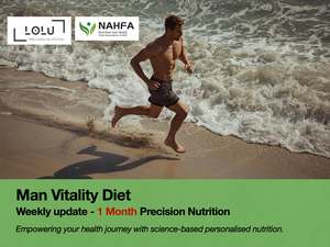 Nutrition Classes: LOLU™ HEALTH Man Vitality Diet (Registered Nutritionist, Reg. 82021301; Registered Dietician, Reg. 20-02273)