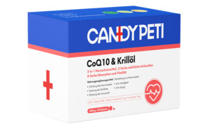 CANDYPETI CoQ10 & Krill Oil for Dogs and Cats | 60 Capsules