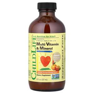 ChildLife Essentials® Multi Vitamin & Mineral, Natural Orange/Mango, 8 fl oz (237 ml)