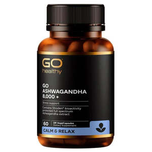 Fat Metabolism: GO Healthy Ashwagandha 8,000+ 60 VegeCapsules