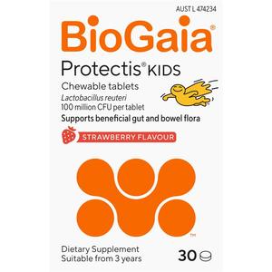BioGaia® Protectis Kids Chewables Strawberry 30 Tablets