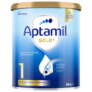 Aptamil® Gold+ 1 Premium Infant Formula 0-6 Months 900g (6 packs)