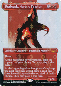 Urabrask, Heretic Praetor (Borderless Concept Praetors Step-and-Compleat Foil) [&hellip;