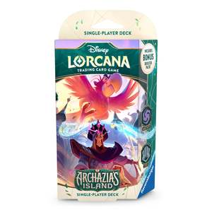 Get Started Disney Lorcana Tcg: Archazia's Island - Single-Player Deck (Amethyst / Steel)