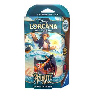 Get Started Disney Lorcana Tcg: Azurite Sea - Single-Player Deck (Amber / Ruby)