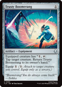 Mtg Singles Instock: Trusty Boomerang [Avatar: The Last Airbender]