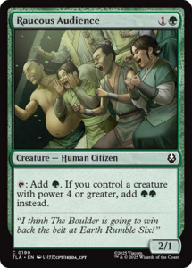 Mtg Singles Instock: Raucous Audience [Avatar: The Last Airbender]