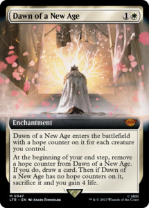 Mtg Singles Instock: Dawn of a New Age (Extended Art) [The Lord of the Rings: Tales of Middle-Earth]