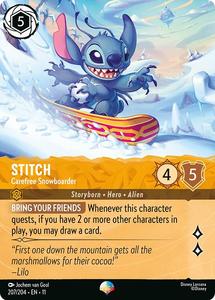 Stitch - Carefree Snowboarder (Epic) (2077/204) [Winterspell]