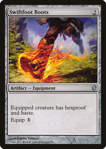 Mtg Singles Instock: Swiftfoot Boots [Commander 2013]