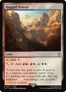 Mtg Singles Instock: Rugged Prairie [FINAL FANTASY Commander]