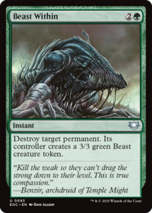 Mtg Singles Instock: Beast Within [Edge of Eternities Commander]