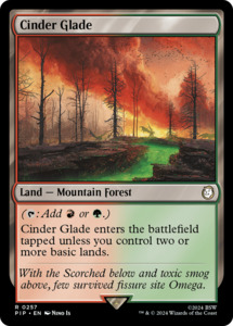 Mtg Singles Instock: Cinder Glade [Fallout]
