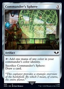 Mtg Singles Instock: Commander's Sphere (233) [Warhammer 40,000]