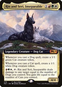 Mtg Singles Instock: Rin and Seri, Inseparable (Buy-A-Box) [Core Set 2021]