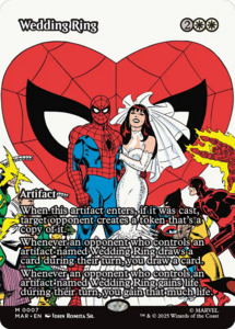 Mtg Singles Instock: Wedding Ring (Borderless) [Marvel Universe: Eternal-Legal]
