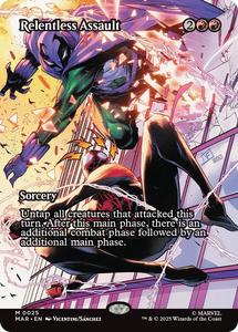 Mtg Singles Instock: Relentless Assault (Borderless) [Marvel Universe: Eternal-Legal]