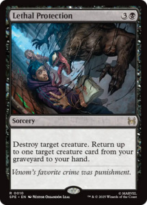 Mtg Singles Instock: Lethal Protection [Marvel's Spider-Man: Eternal-Legal]