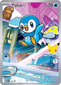 Pokemon Singles Instock: Piplup (042) [Mega Evolution Promo]