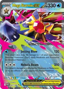 Pokemon Singles Instock: Mega Starmie ex (021/088) [Mega Evolution: Perfect Order]