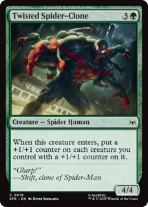 Mtg Singles Instock: Twisted Spider-Clone [Marvel's Spider-Man: Eternal-Legal]