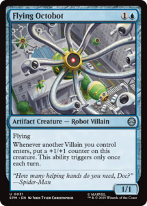 Mtg Singles Instock: Flying Octobot [Marvel's Spider-Man]