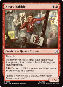 Mtg Singles Instock: Angry Rabble [Marvel's Spider-Man]