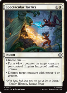 Mtg Singles Instock: Spectacular Tactics [Marvel's Spider-Man]