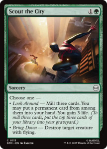 Mtg Singles Instock: Scout the City [Marvel's Spider-Man]