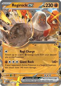 Pokemon Singles Instock: Regirock ex (107/217) [Mega Evolution: Ascended Heroes]
