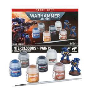 Warhammer 40000: Space Marines: Intercessors + Paints