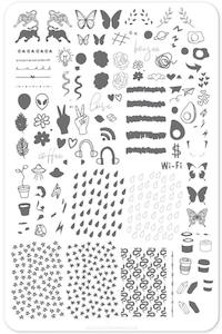 Large Stamping Plates: Koko by Design CjS103 *CLEARANCE*