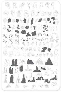 Large Stamping Plates: The Globe CjS118 *CLEARANCE*