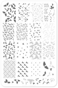 Large Stamping Plates: Holly Jolly CjSC45 *CLEARANCE*