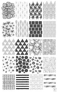 Large Stamping Plates: Textiles Series 2 CjS186 *CLEARANCE*