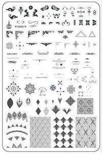 Large Stamping Plates: Delicate Deco CjS101 *CLEARANCE*