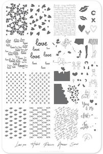 Large Stamping Plates: All you Need is Love CjSV24 *CLEARANCE*