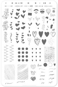 Large Stamping Plates: My Secret Crush CjSV17 *CLEARANCE*