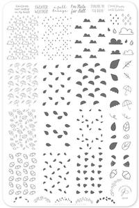 Large Stamping Plates: Singing in the Rain CjS131 *CLEARANCE*
