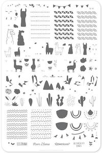 Large Stamping Plates: Love at First Llama CjS98 *CLEARANCE*