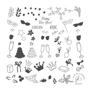 Small Stamping Plates: Cheers! CjSH61